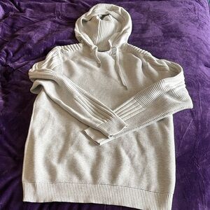 INC International Concepts Cream Hooded Cardigan